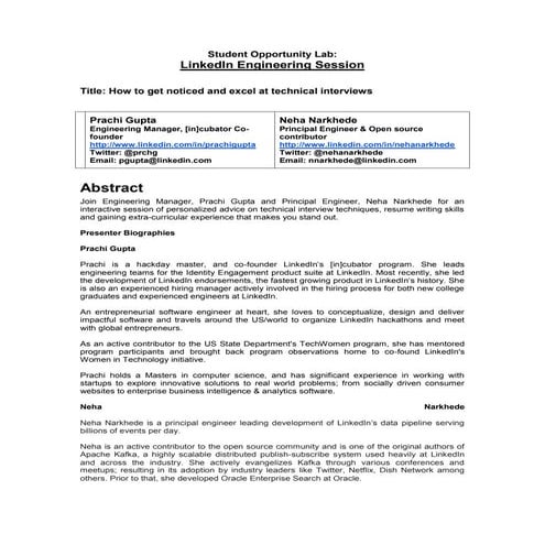 Grace Hopper Conference - Student opportunity lab