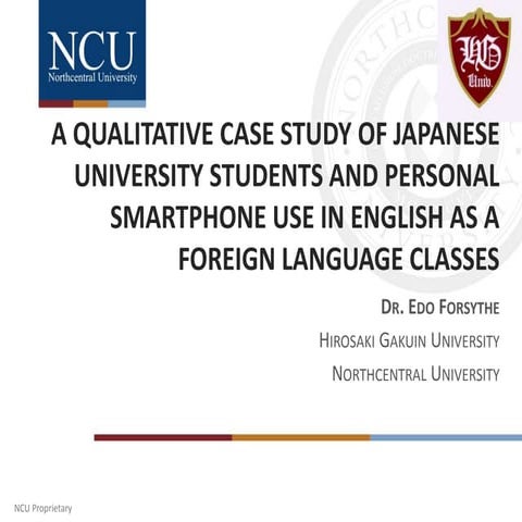 Japanese Univ Student Perceptions of MALL - AsiaCALL 2017