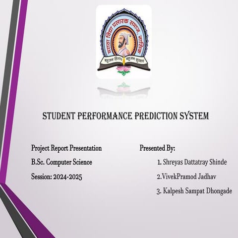 STUDENT PERFORMANCE PREDICTION SYSTEM.pptx