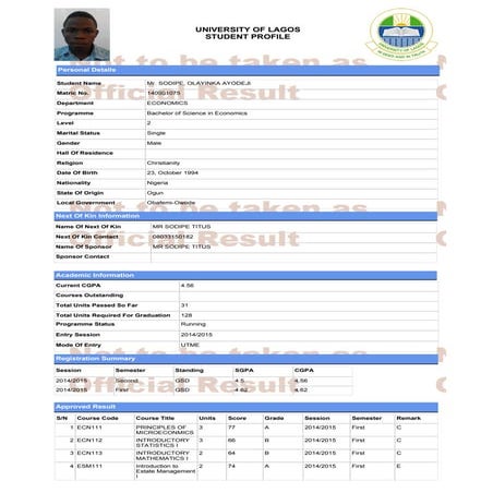 Academic Record | PDF
