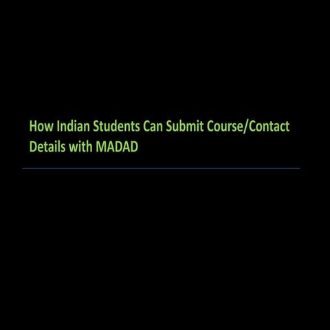 Student registration at madad