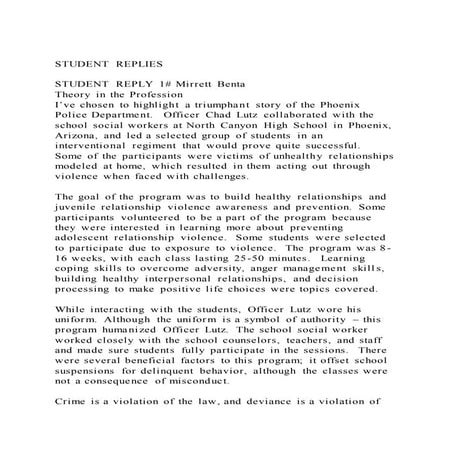 Student repliesstudent reply 1# mirrett benta theory in the 