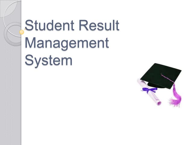 Student result mamagement