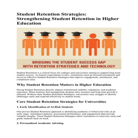 Student Retention Strategies for Universities | PDF
