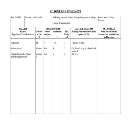 Student risk assessment | DOC