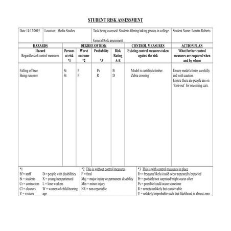 Student risk assessment | PPT