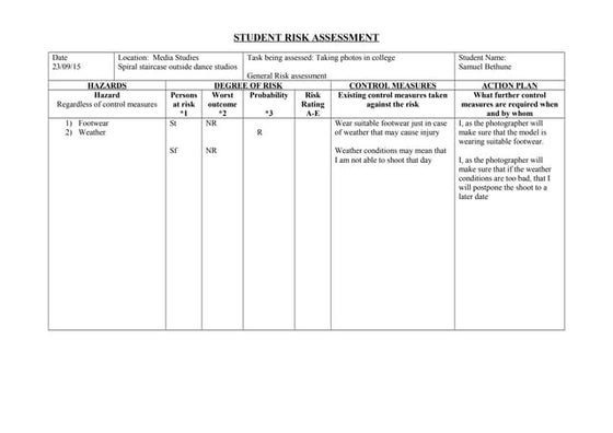 Student risk assessment | PPT