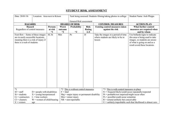 Student risk assessment | PPT