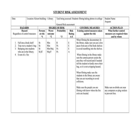 Student risk assessment_form - kitson library