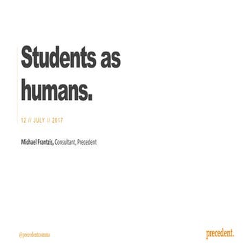 Students as humans