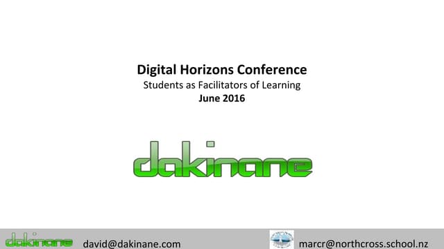 Students as facilitators