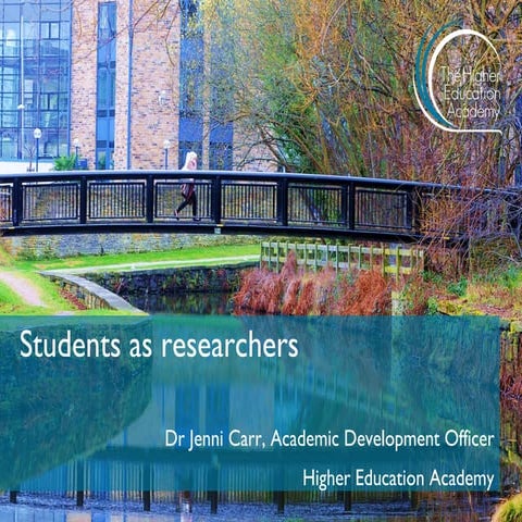 Students as researchers - Jenni Carr