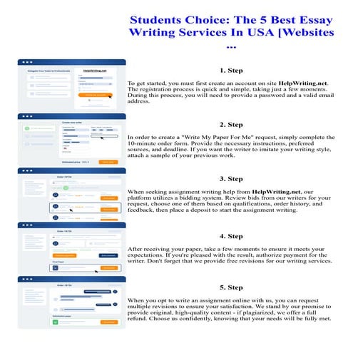 Students Choice The 5 Best Essay Writing Services In USA Websites