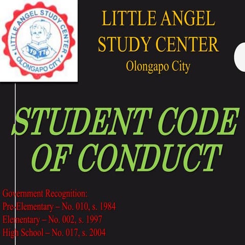 LASC Students code of conduct | PPT