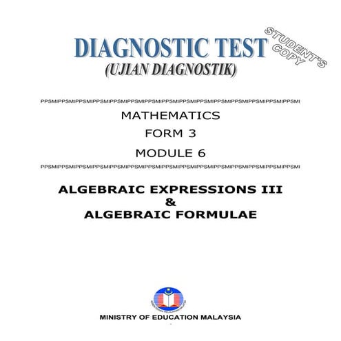 Module 6 Algebric PMR