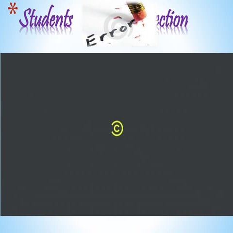 Students error correction