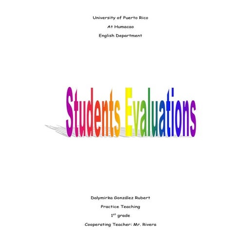 Students evaluations