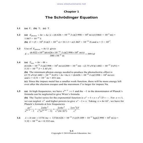 Student Solutions Manual for Quantum Chemistry, 7th Edition, Ira N, Levine.pdf