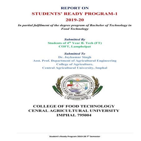Student ready report | PDF