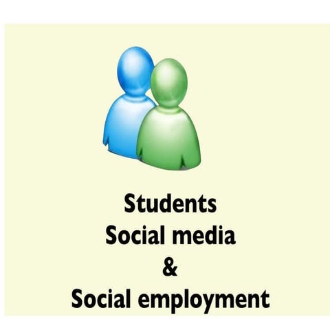 Students, Social Media & Social employment 