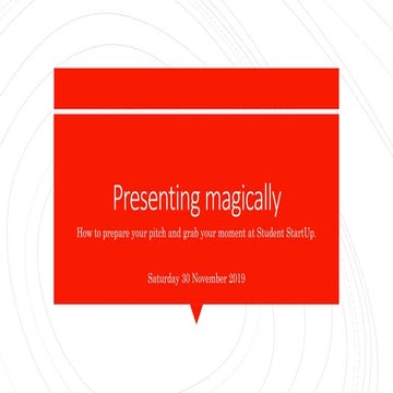 Student StartUp Arnhem presenting magically