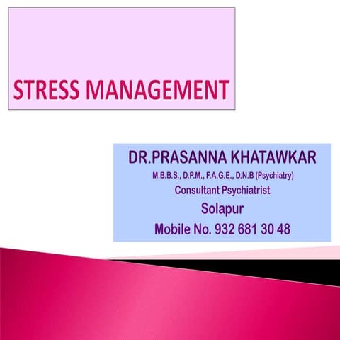 Student stress managment   short version