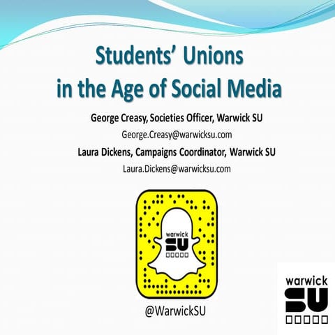 Students' Unions in the Age of Social Media (Membership Services Conference 2...