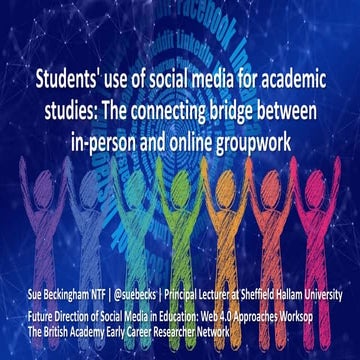 Students' use of social media for academic studies - The connecting bridge be...