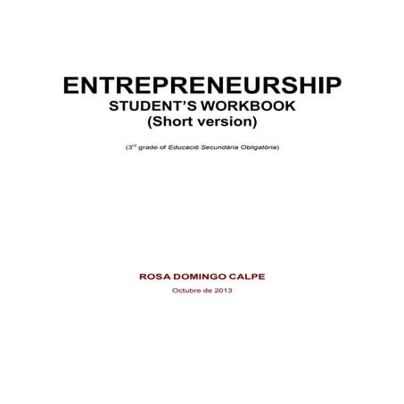 Students workbook (short version)