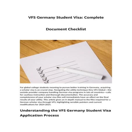 Applying for a german student visa | PPTX