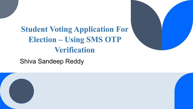 Student Voting Application for Election – Using SMS (1).pptx