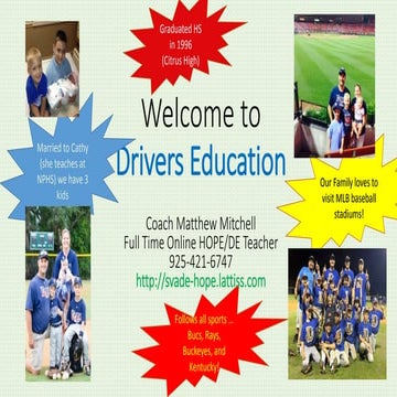 Student welcome presentation   coach mitchell - online de 