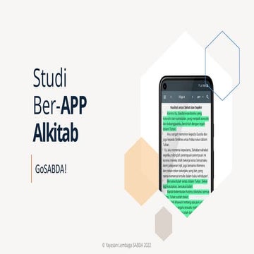 GoSABDA! Studi Ber-App Alkitab!