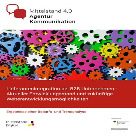 Lieferantenintegration: Aktueller Stand und Entwicklungsmöglichkeiten