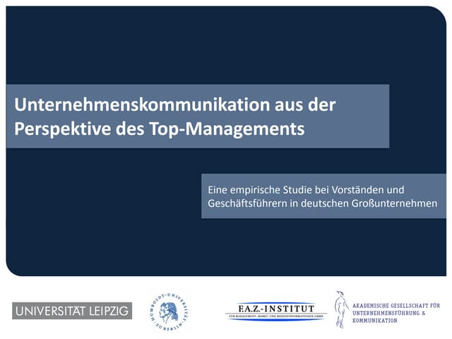 Unternehmenskommunikation aus der P...