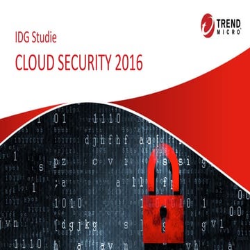 Studie cloud security 2016