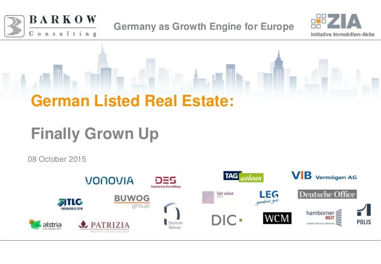 GERMAN LISTED REAL ESTATE Finally Grown Up