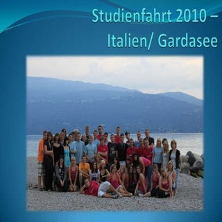 Studienfahrt 2010 – italien neu