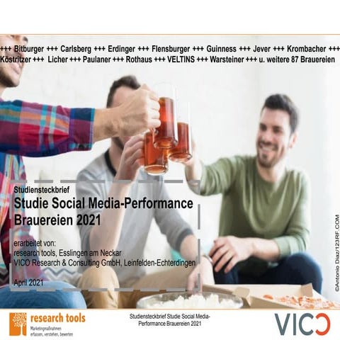 Studiensteckbrief Studie Social Media Performance Brauereien 2021