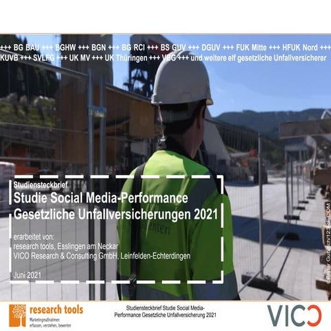 Studie Social Media Performance Gesetzliche Unfallversicherung 2021