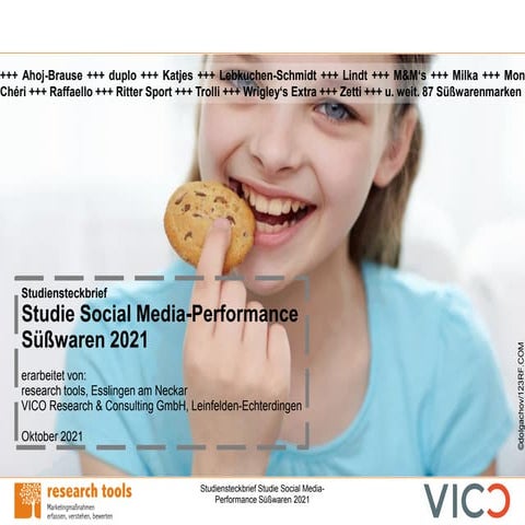 Studiensteckbrief Studie Social Media Performance Süßwaren 2021