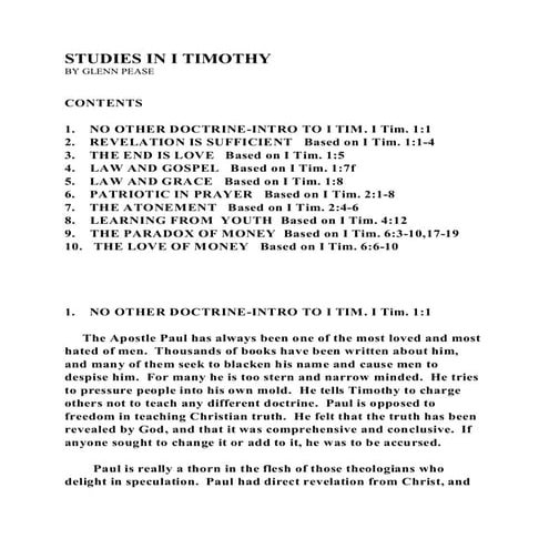 I TIMOTHY | PPTX