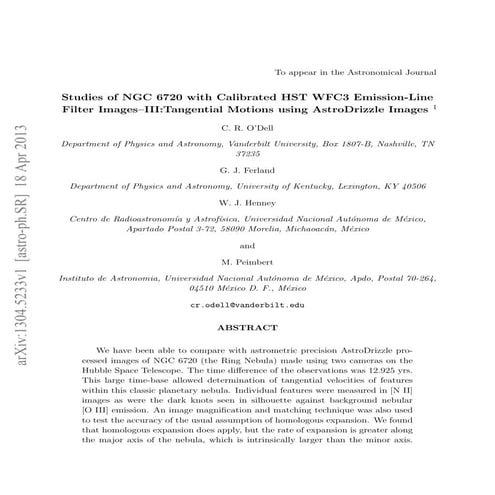 Studies of ngc_6720_with_calibrated_hst_wfc3_emission_line_filter_images