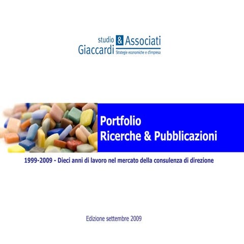 Portfolio Ricerche 2009