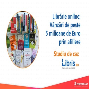 Librărie online: Vânzări de peste 5 milioane de Euro prin afiliere