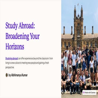 Study In Abroad | PPT