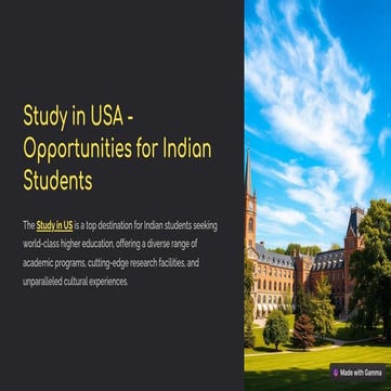 Studying in the USA: A Complete Guide for International Students | PDF