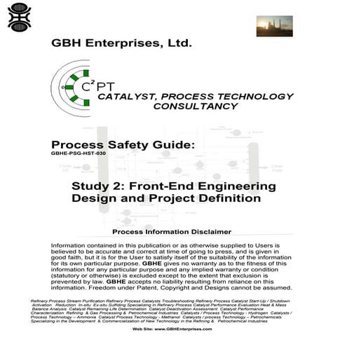 Study 2: Front-End Engineering Design and Project Definition