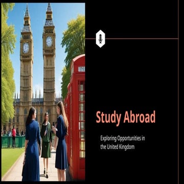 Study Abroad ppt for overseas educatonal consulatnsrs | PPT
