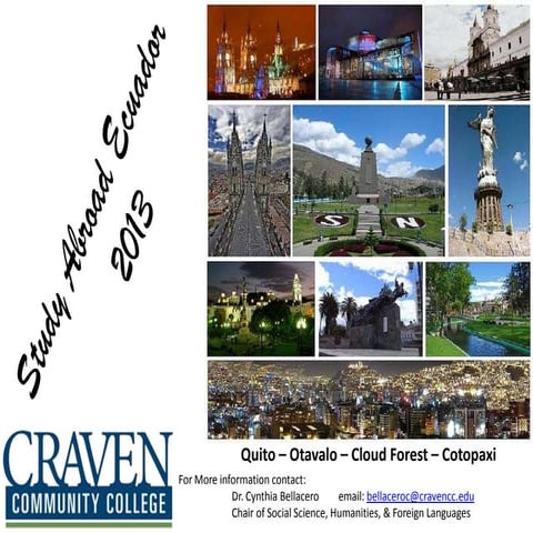 Study abroad ecuador 2013 | PPTX